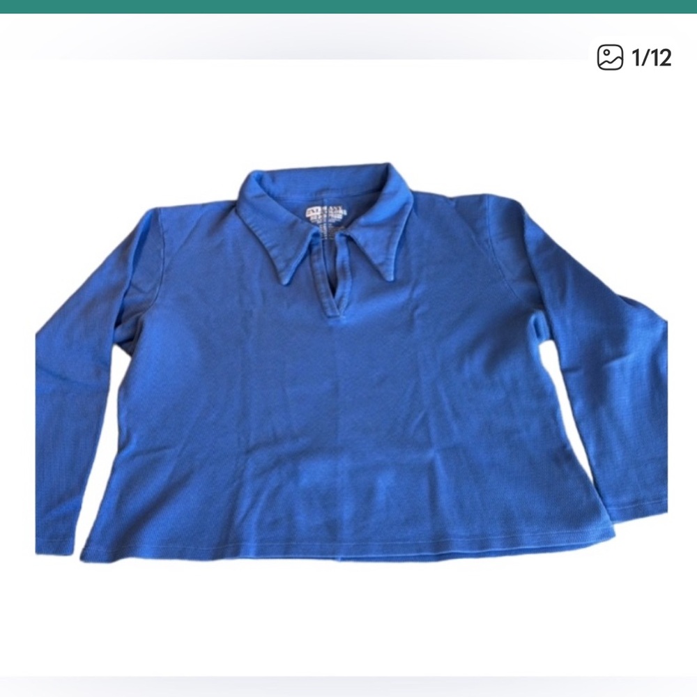 Big Bud Press Long Sleeve Shirt 
Casual Polo Blue Size Medium
Unisex